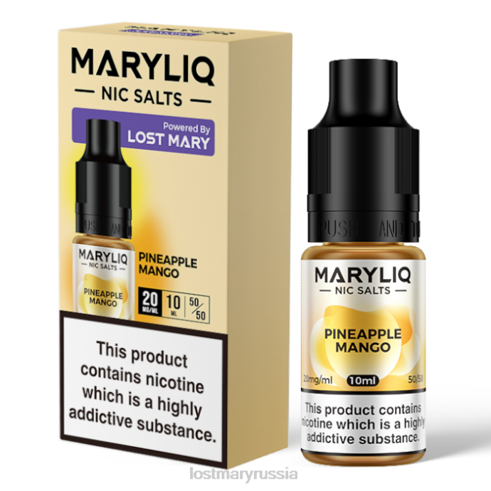 Lost Mary Мэрилик никелевая соль - 10мл ананас 0R2V214 -LOST MARY Vape Flavours